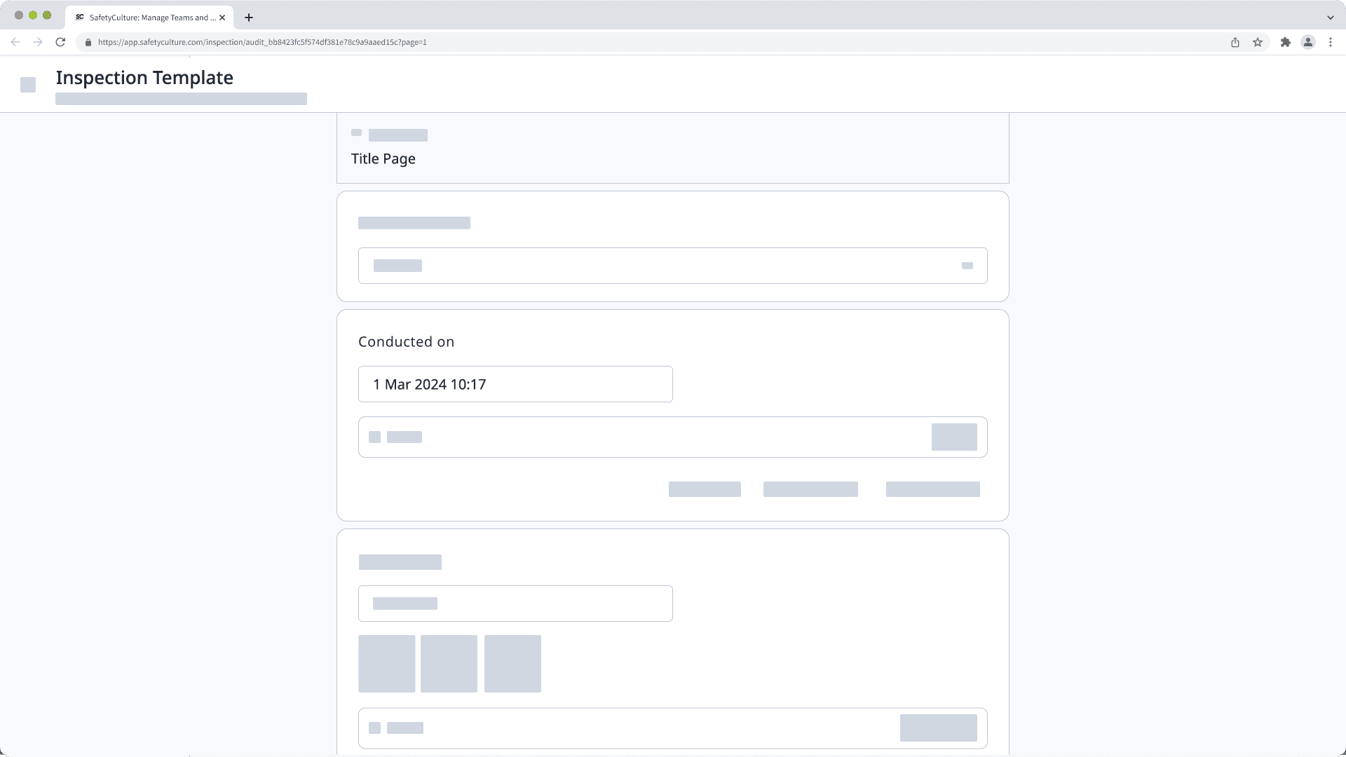 The account's time zone reflects on the inspection.