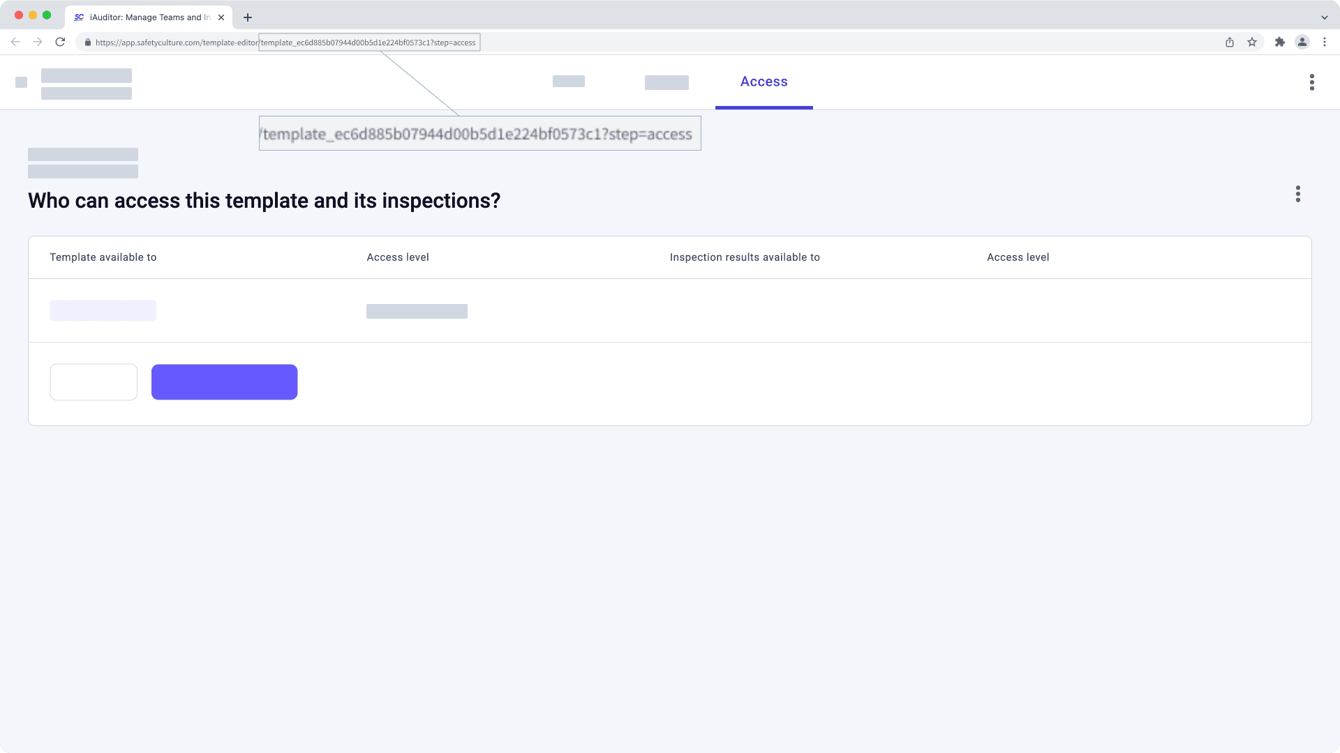 Get a template ID via the web app.