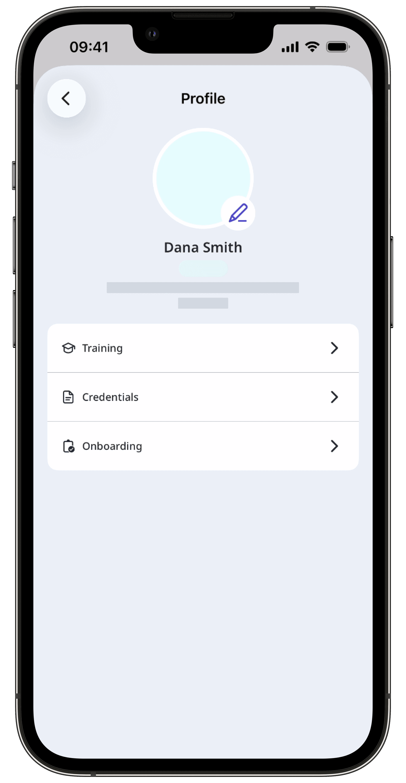View my user profile via the mobile app.