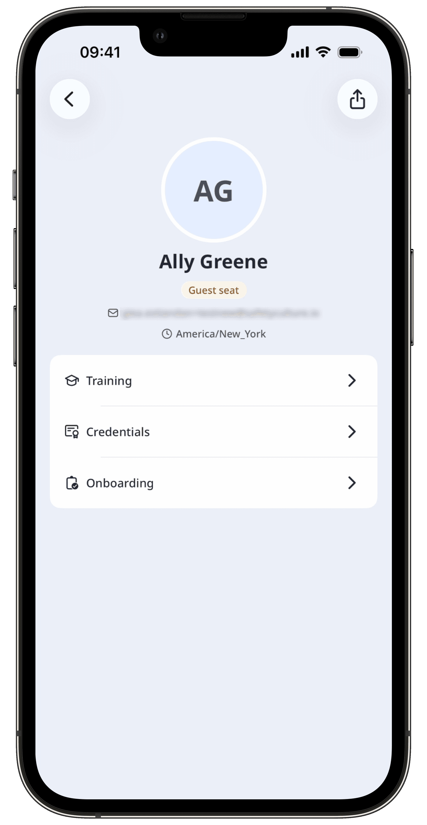 A user's profile which shows their account details and qualifications.