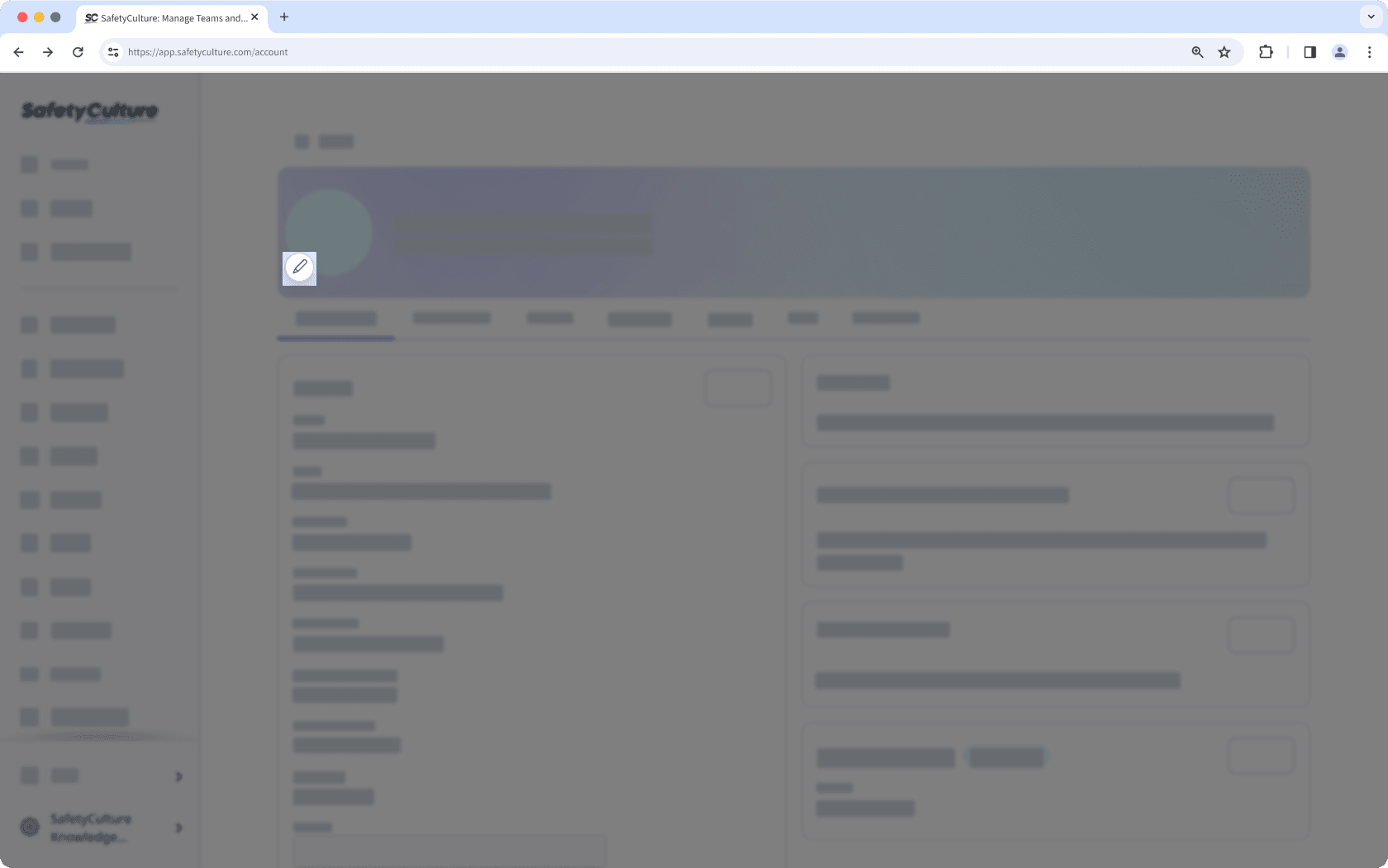 Edit the profile picture for your account via the web app.