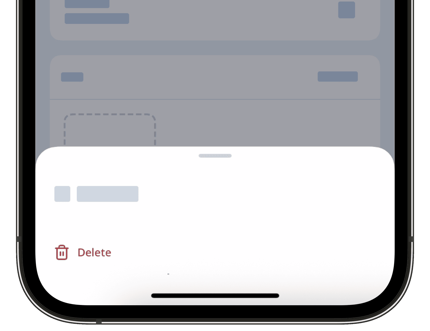 Delete issues via the mobile app.