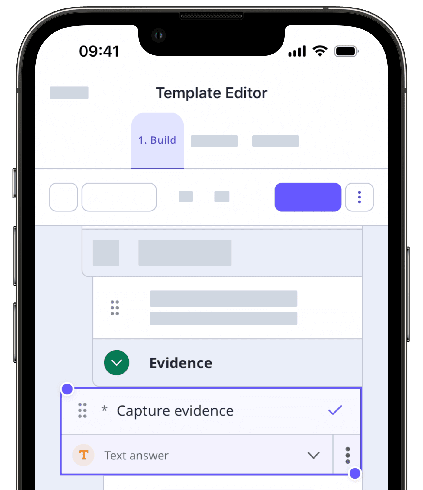 Add a barcode or QR code scanner question via the mobile app.
