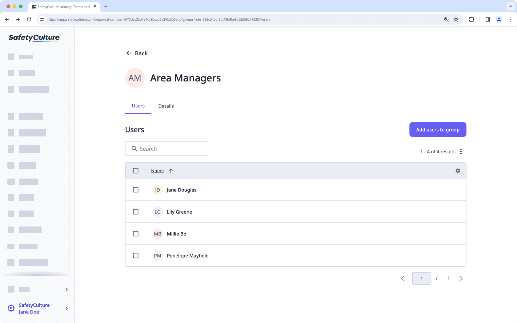 Why create groups via the web app