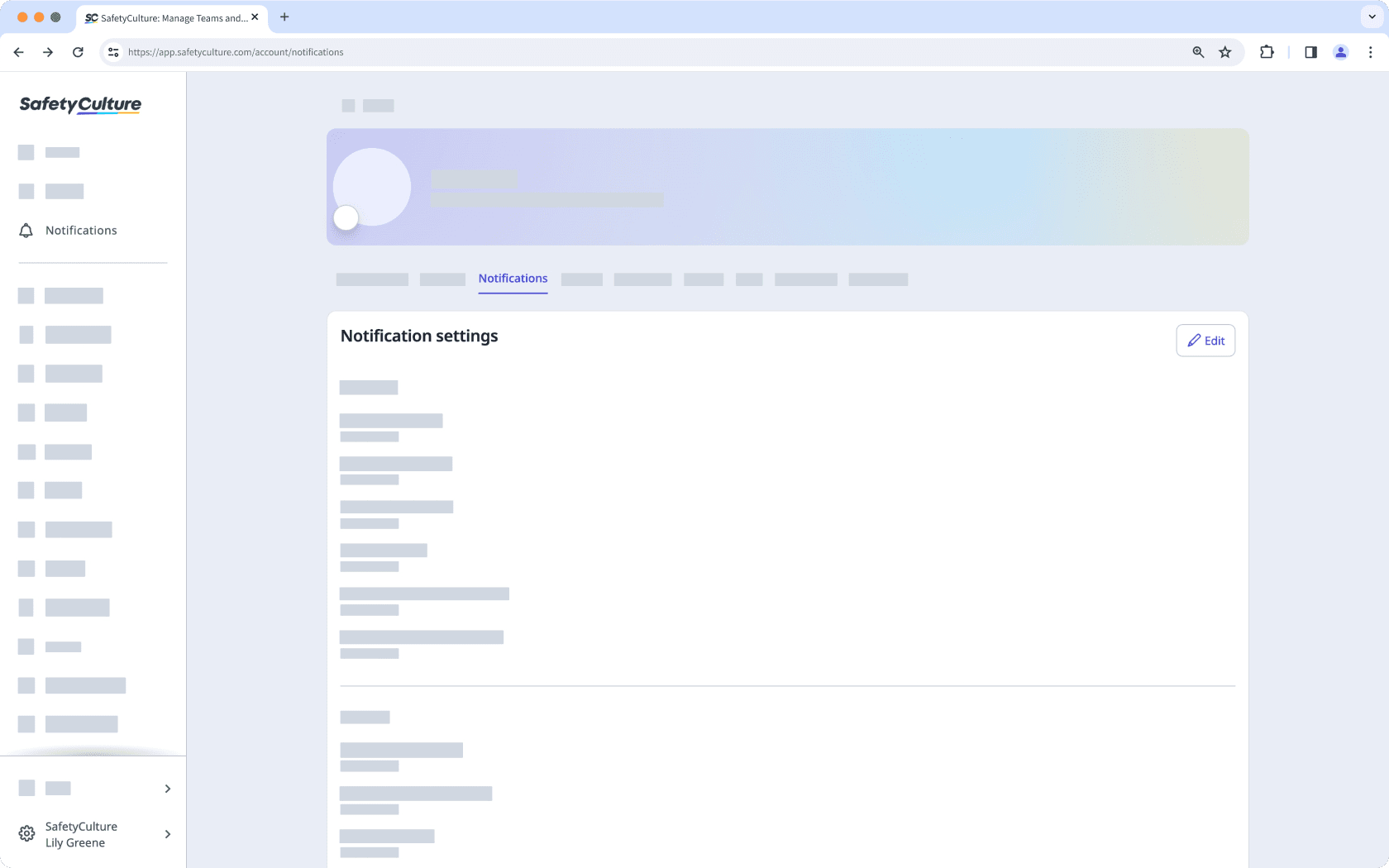 Customize notifications for your SafetyCulture account via the web app.