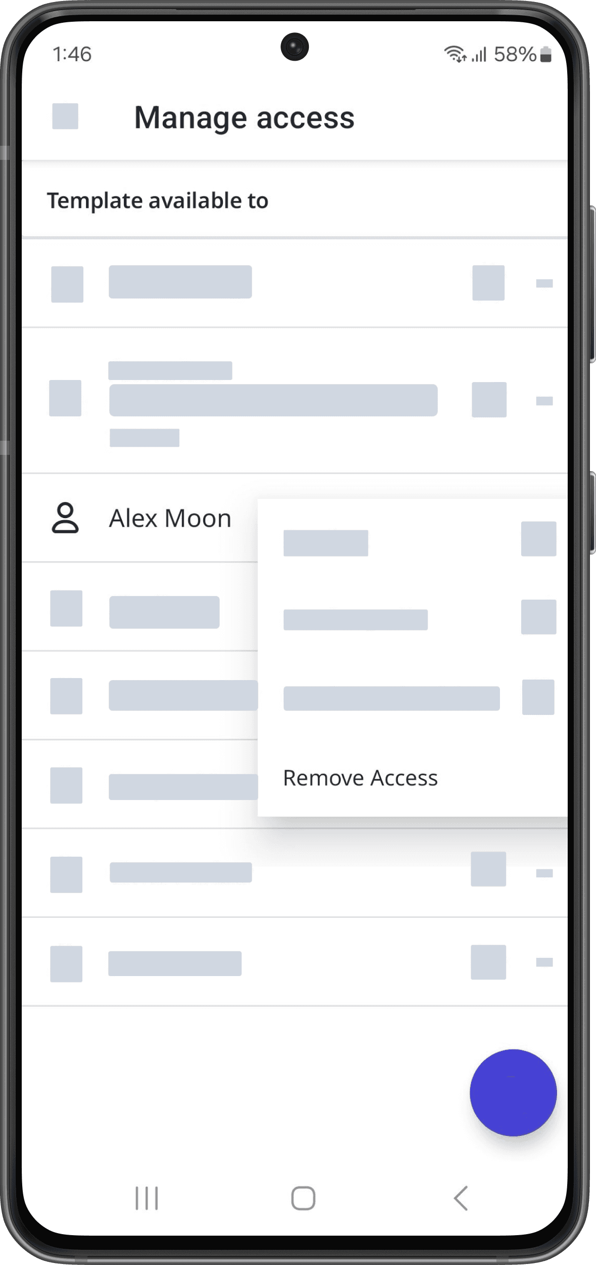 Remove an access rule via the SafetyCulture Android app.