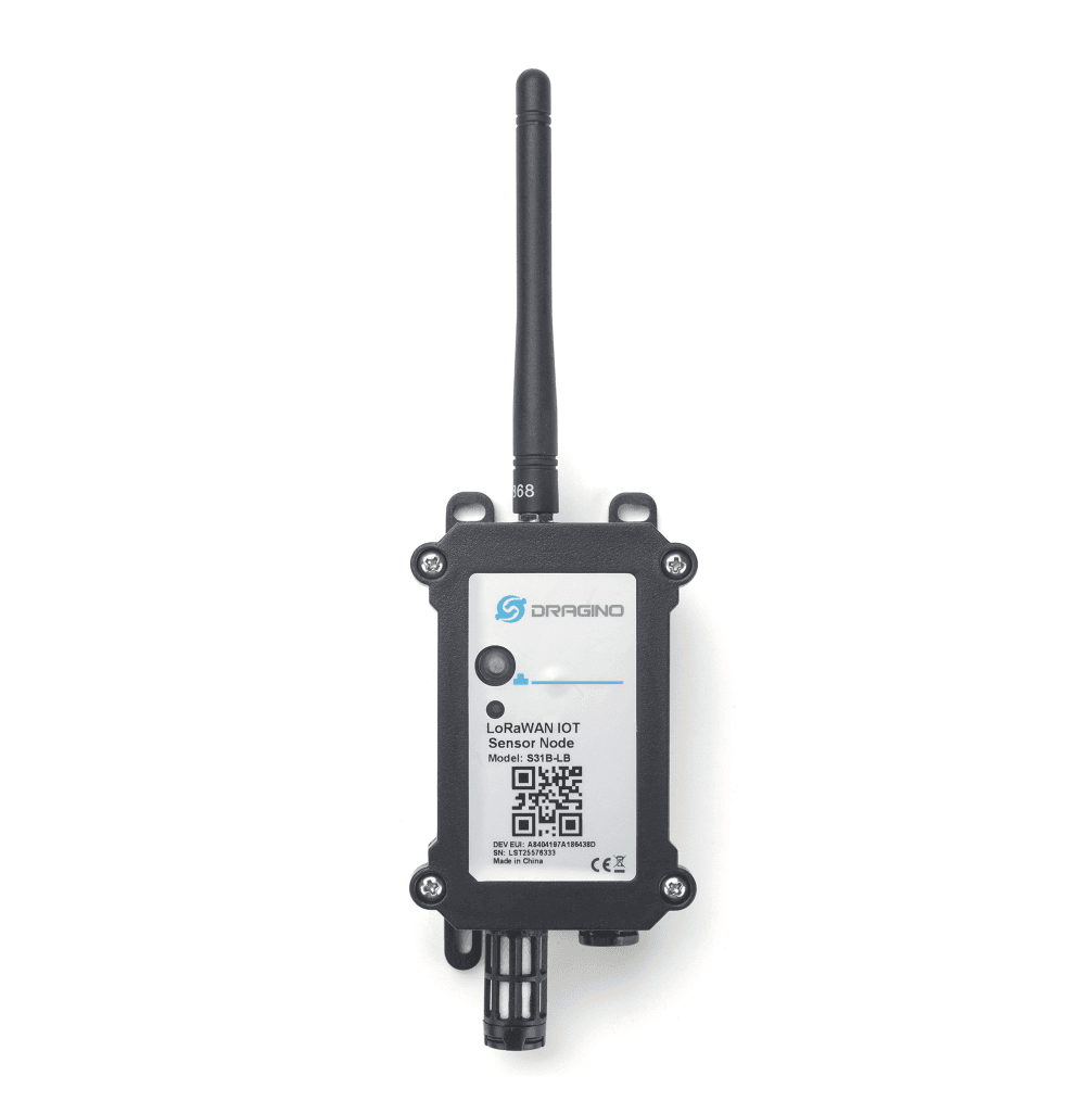 The Dragino S31B Industrial Temperature & Humidity Sensor.