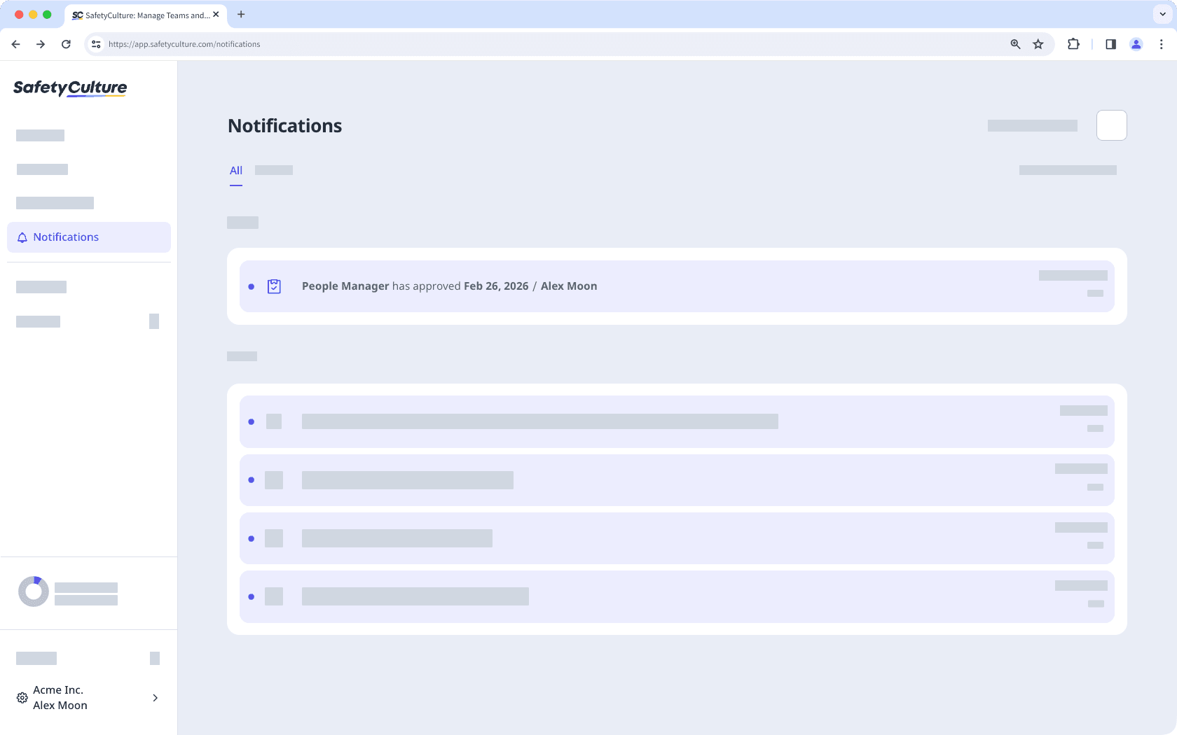 Receive a notification once your inspection has been approved.