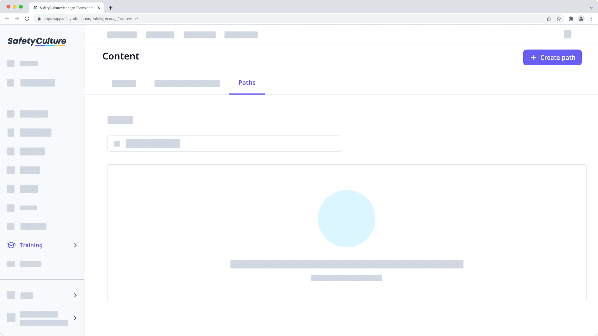 How to create a path on the web app.