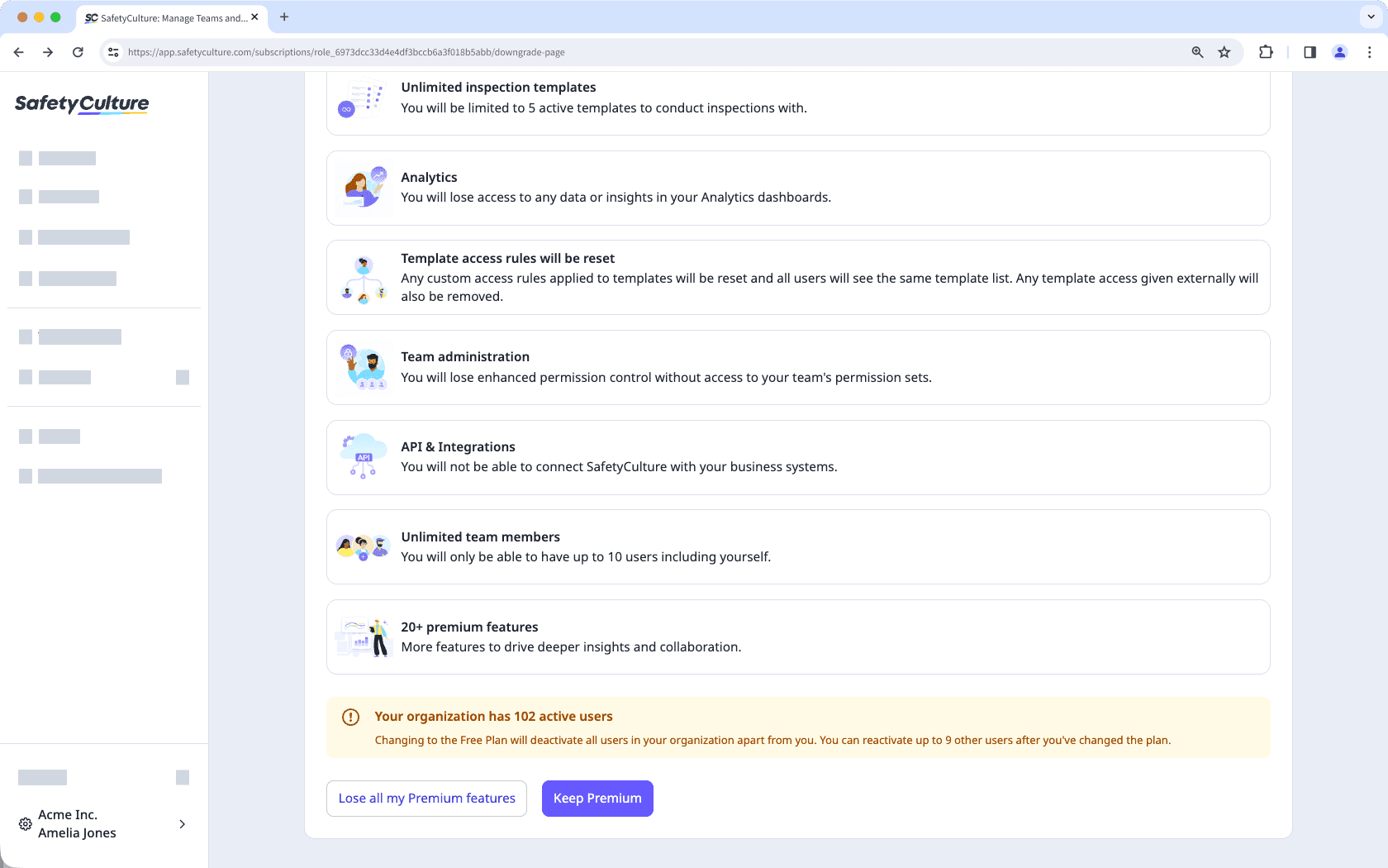 Downgrade to the Free Plan via the web app.