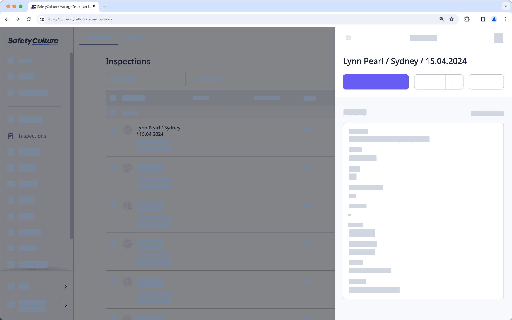 Customize your inspection title's date format via the web app.