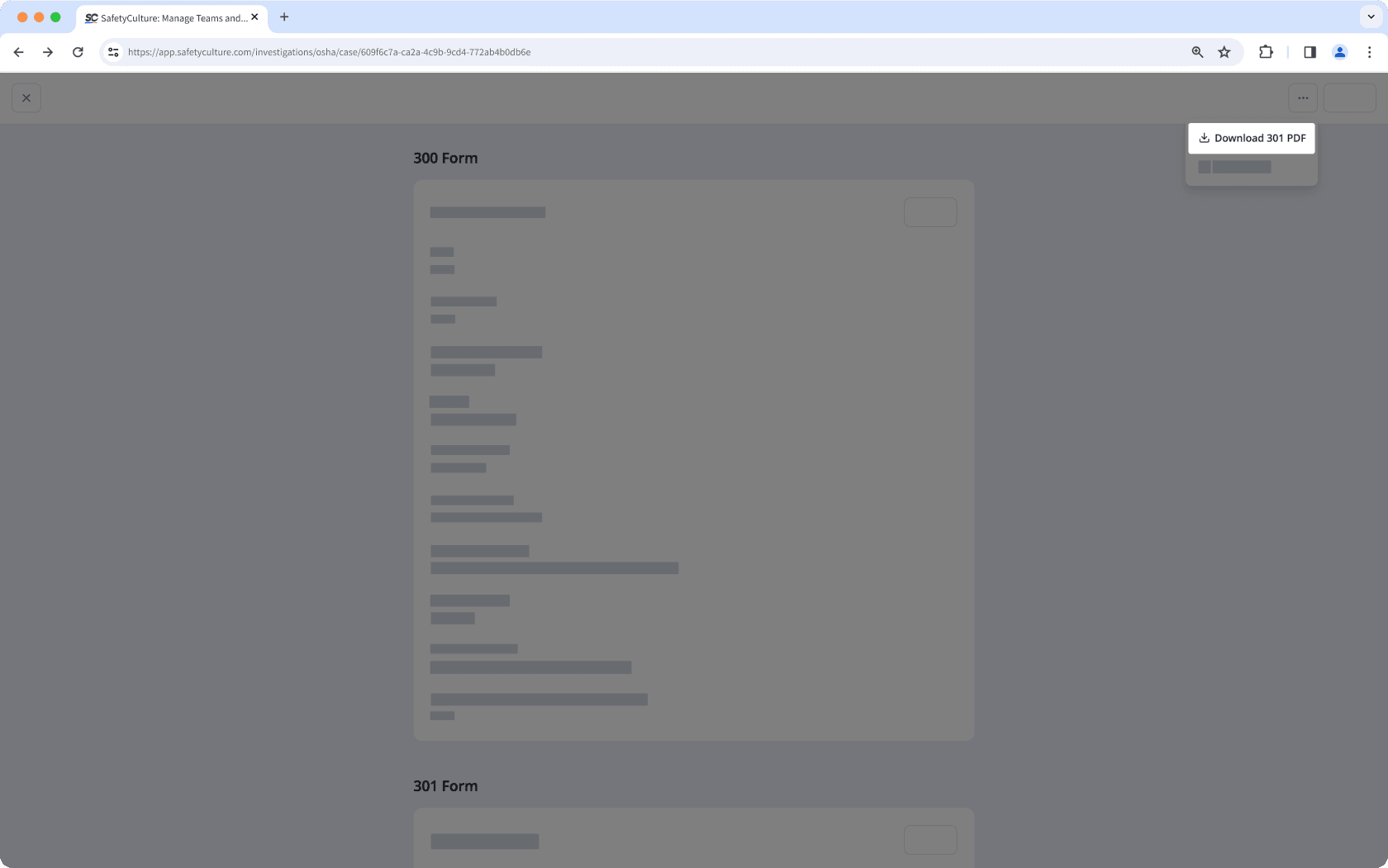 Download 301 logs as PDF via the web app.