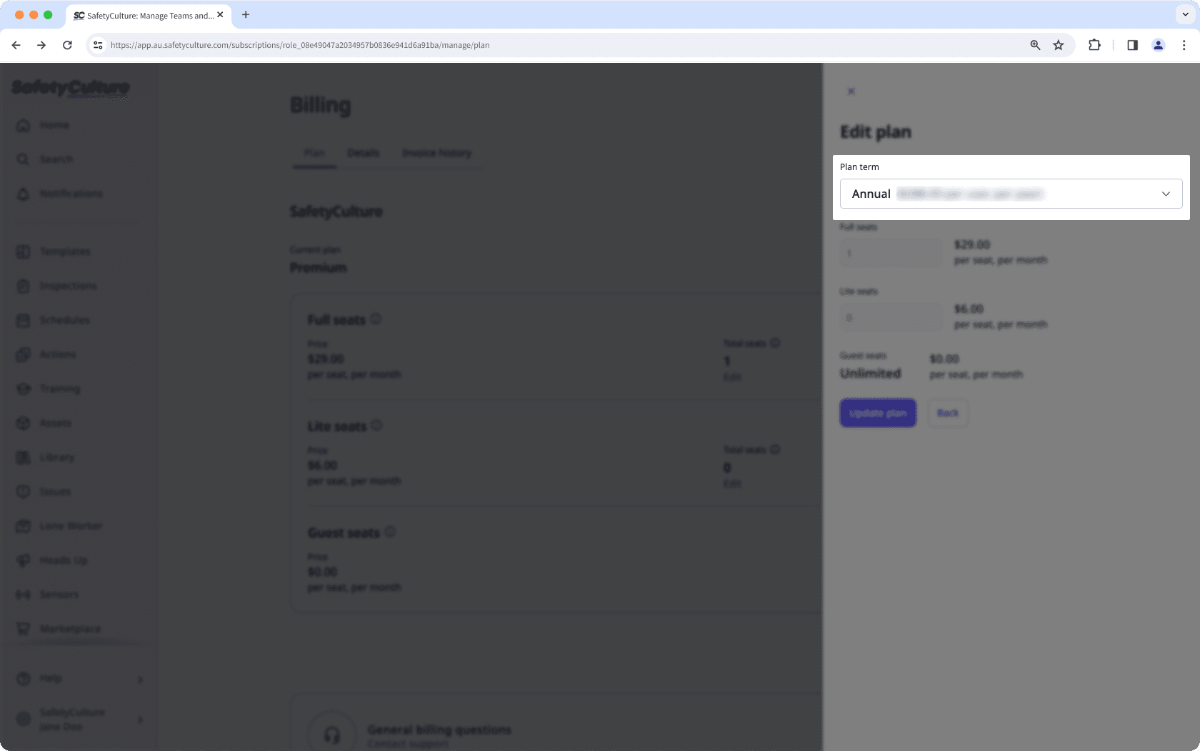 Switch your organization's billing cycle from monthly to annual via the web app.